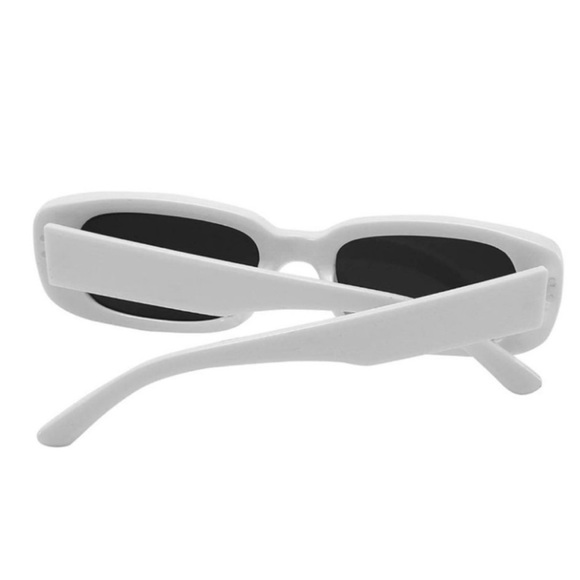 White Rectangle  y2k sunglasses *NEW* - Picture 3 of 6